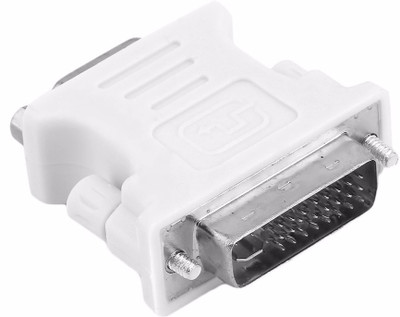 

ReTrack DVI-connector dvi-i (a/d) to vga male to female 24+1-pin to 15-pin adapter convert DVI Cable(Compatible with Computer, TV, White)