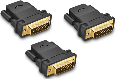 

ReTrack SET OF 3PC DVI 24+1 To HDMI-Male/Female 1080P HDTV Converter for PC PS3 Projector TV Box USB Adapter(Black)