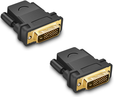 

ReTrack SET OF 2PC DVI 24+1 To HDMI-Male/Female 1080P HDTV Converter for PC PS3 Projector TV Box HDMI Adapter(Compatible with Computer, TV, Gaming Console, Black)