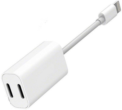 

Oxza Lightning Headphone Audio + Charge Y Cable for 7/7 Plus Headphone Adapter(White)