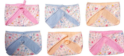 

Wonder Star Premium Quality Multicolor Dippers pants/New born baby nappies. Plastic Waterproof Diaper/Langot for 0-6 Months babies Pack Of 6Multicolor. (Assorted Mix color & Design) - S(5 Pieces)