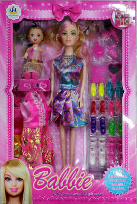 

SS Traders -Cute Pink Doll with Accessories,Good Gift For Kids(Multicolor)