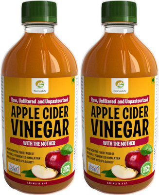 

NutrineLife With the Mother Apple Cider Vinegar(2x500 ml, Apple Flavored)