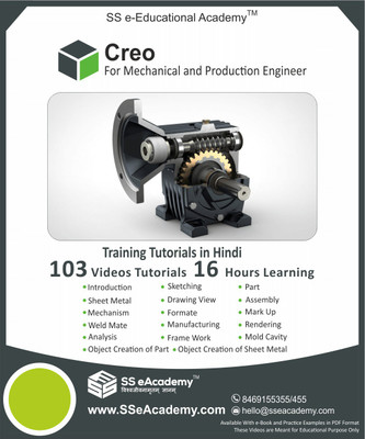 

SS eAcademy Creo 3.0 Training Tutorials in Hindi (103 Videos | 16 Hours) [USB](USB)