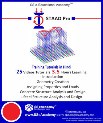 

SS eAcademy Professional Staad Pro Training Tutorials with Example in Hindi ( 25 Videos | 3.5 Hours ) [USB](USB)