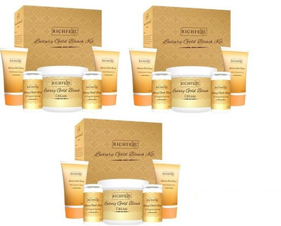 

Richfeel Luxury Gold Bleach kit 320g (2+1) 960 g(Set of 3)