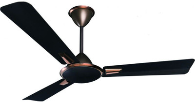 

Sameer Oculus 1200mm Decorative High Speed 3 Blade Ceiling Fan(Chocolate Gold, Pack of 1), Brown