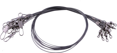 

Hunting Hobby Fishing Leader Wire, Anti-Bite, Wire Trace Lure With Snap Link Swivel Size 6 inch,12pcs Cast Fishing, Fly Fishing, Angling, Bait Casting Snap Swivel(Line Clip Included, Set of 12)