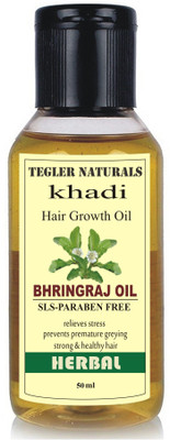 

Tegler Naturals Khadi Bhringraj Hair Growth Oil Hair Oil(50 ml)