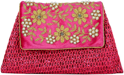 

Tooba Handicraft Messenger Bag(Pink)