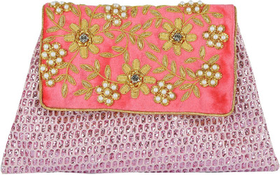

Tooba Handicraft Messenger Bag(Pink)