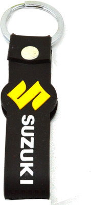 

Faynci Suzuki Inspired Double Sided Stylish Silicone Yellow/Black/White Key Chain Key Chain