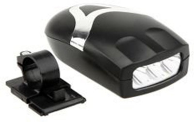 

Lista cycle light plus horn Plastic Electronic Bell Electronic Horn, Bicycle Horn, Bicycle Alarm LED Front Light(Black)