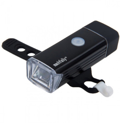 

RIDER'S CHOICE machfally Portable Bicycle Cycling LED Waterproof USB Rechargeable Light Bicycle Safety LED Front Light(Black)