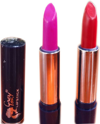 

apna net bazaar combo of 2 matte lipsticks of hot pink and red colour(red, pink, 4.2 g)