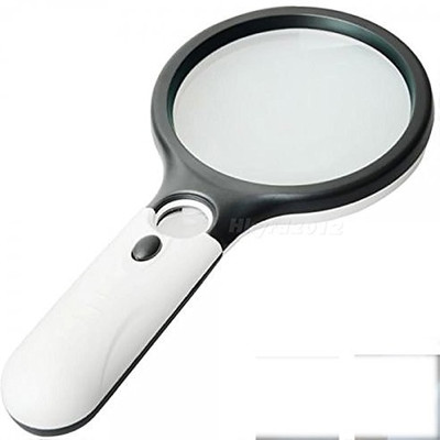 

Oceanic Healthcare Magnifier with 3 Led Lights 15x Magnifier(Black and white)