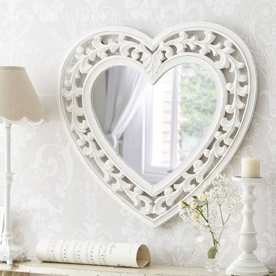 

all crafts art 214se Decorative Mirror(Heart Finish : glowsiy)