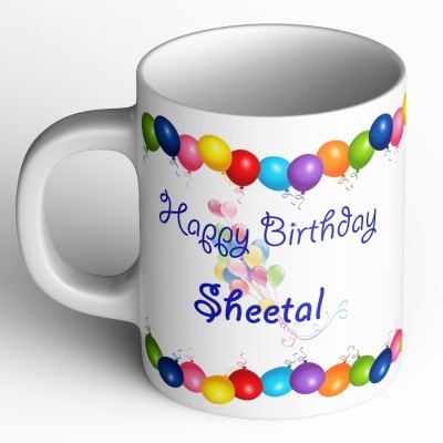 Abaronee Happy Birthday Sheetal b001 Ceramic Coffee Mug(350 ml)