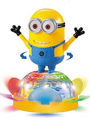 

TALKING GANESHA Minions Bump and Go Spin Toy with Disco Lights and Sound(Multicolor)