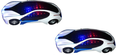 

New Pinch 3d LED Light And Music Car(size- small) pack of 2(Multicolor)