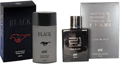 CFS Perfume CFS Black Perfume 100 ML + CFS 21 Club Code Black Perfume 100 ML Perfume - 200 ml(For Men & Women) available at flipkart for Rs.649
