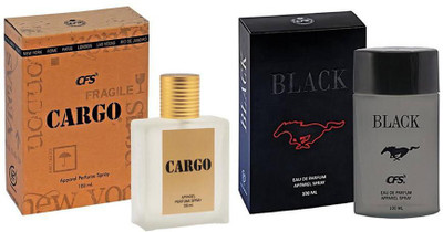 

CFS Perfume CFS Black Perfume 100 ML + CFS Cargo Khakhi Perfume 100 ML Perfume - 200 ml(For Men & Women)