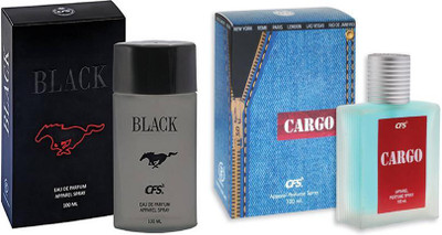 

CFS Perfume CFS Black Perfume 100 ML + CFS Cargo Denim Perfume 100 ML Perfume - 200 ml(For Men & Women)
