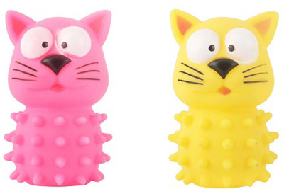 

SRI Durable Non Toxic Cute Face Squeak Toy for Puppy & Small Pets Plastic Squeaky Toy For Dog