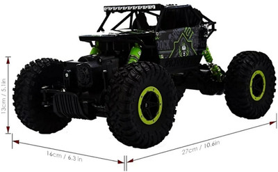 

SANJARY High speed good quality Radio ContrOL 4WD Rally Rock Crawler Monster Truck - Green (Green)(Multicolor)