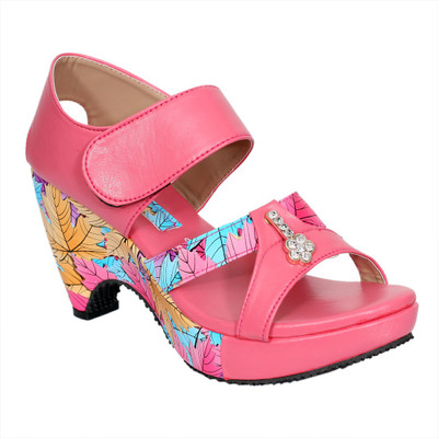 Dolphin Miles Women Pink Heels