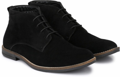 

Hirel's Hirel's Black Suede Chukka Boots Outdoors For Men(Black