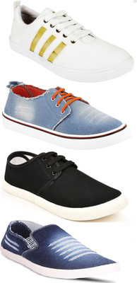 

Clymb Combo Pack Of 4 Sneakers 7 Loafers Casuals For Men(Multicolor