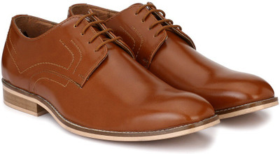 

Hirel's Hirel's Tan Cap Toe Derby Premium Formal Shoes Derby For Men(Tan