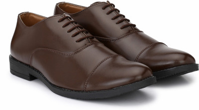 

Hirel's Hirel's Brown Oxford Formal Shoes Lace Up For Men(Brown