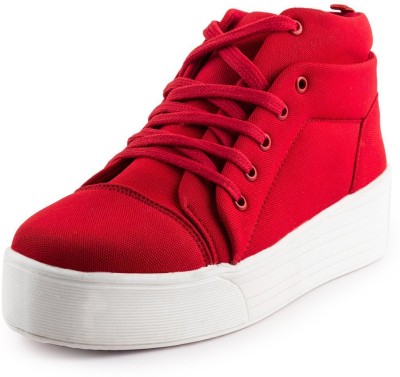 red heel sneakers