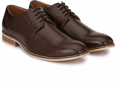 

Hirel's Hirel's Brown Cap Toe Derby Premium Formal Shoes Derby For Men(Brown