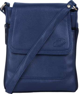 TI Girls Casual Blue PU Shoulder Bag