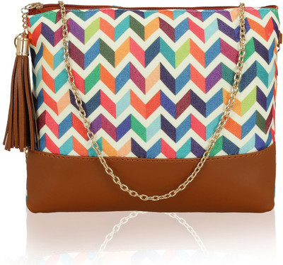 

Kleio Women Casual Multicolor Canvas Sling Bag