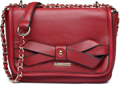 

Diana Korr Women Casual Maroon PU Sling Bag