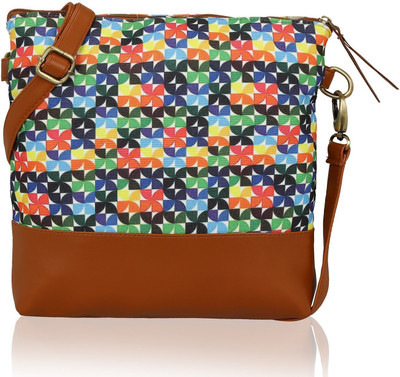 

Kleio Women Casual Multicolor Canvas Sling Bag