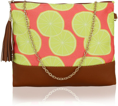 

Kleio Women Casual Yellow Canvas Sling Bag