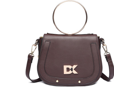 

Diana Korr Women Casual Brown PU Sling Bag