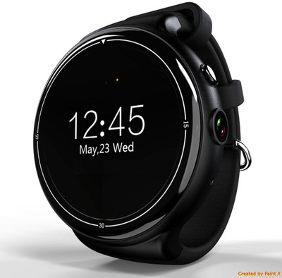 

SI Branded Smart Watch phone with built in Camera WIFI GPS Heart Rate Monitor Fashion TPU Strap Smartwatch(Black Strap 1.4)