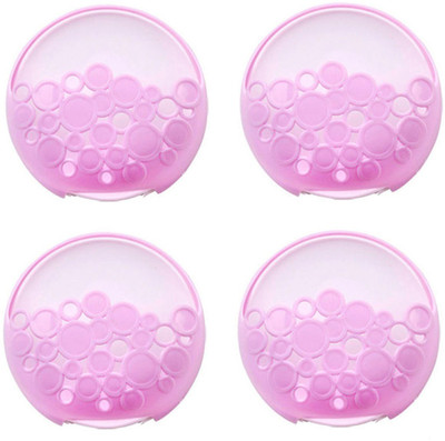 

SYGA Wall Mount Bathroom Accessories Hardware Soap Holder_Pink (Set of 4)(Pink)
