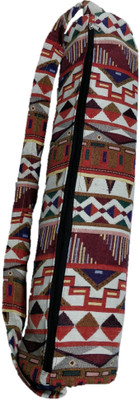 

Royal Rajasthani Yoga mat bag Yoga Mat Bag(Red, Backpack, Brown multicolour