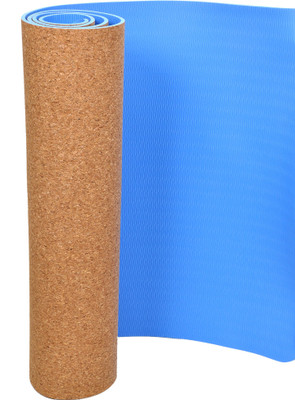 

YOGPRO 6 mm Mat with Cover "Natural Cork + TPE" Blue 6 mm Yoga Mat