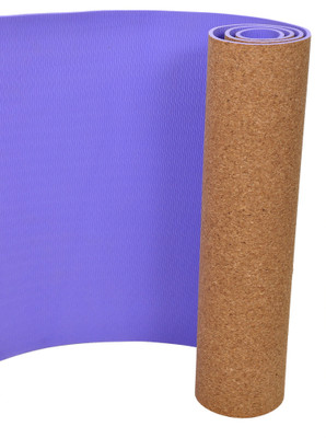 

YOGPRO 6 mm Mat with Cover "Natural Cork + TPE" Purple 6 mm Yoga Mat