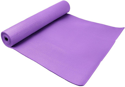 

QUINERGYS ™ Textured Non Slip Surface and Optimal Cushioning Thickness Foam Yoga Mat Purple 4 mm Yoga Mat, Dark purple
