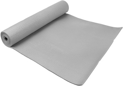 

QUINERGYS ™ BalanceFrom GoYoga All Purpose High Density Non-Slip Exercise Yoga Mat with Carrying Bag Grey 4 mm Yoga Mat, Light grey