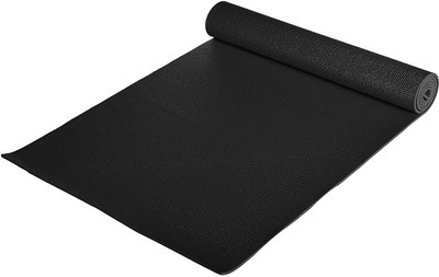 

QUINERGYS ™ Night Black - 1/4-Inch Yoga and Exercise Mat with Carrying Strap Black 6 mm Yoga Mat